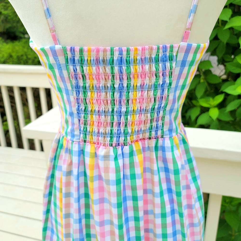 🆕️ J Crew V-neck Maxi Dress
Rainbow Gingham - Picture 4 of 13
